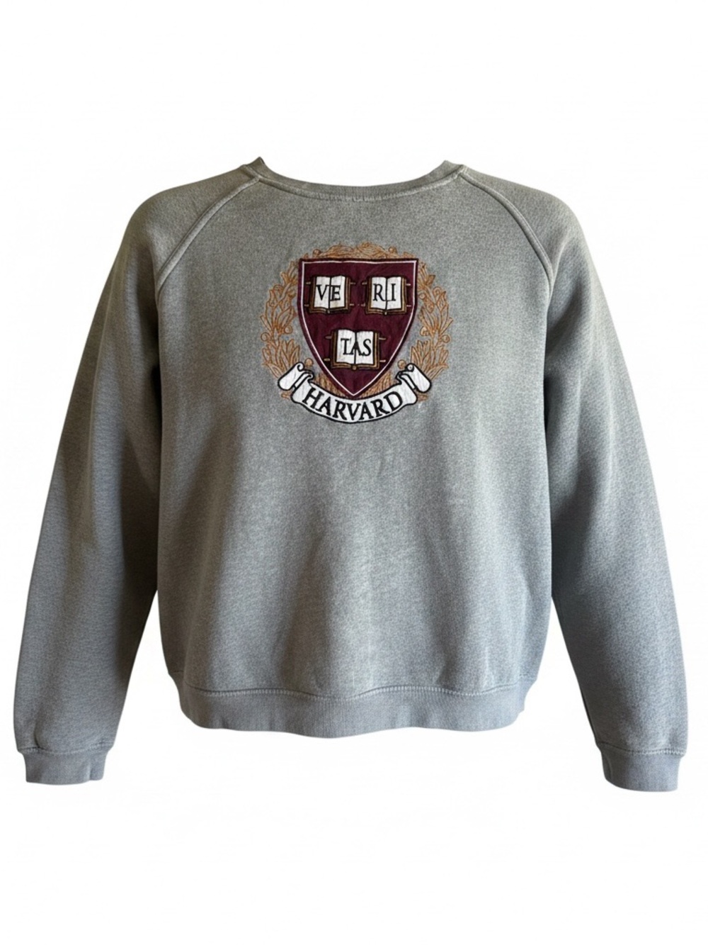 League Gray Crewneck Sweatshirt with Maroon & Gold Crest